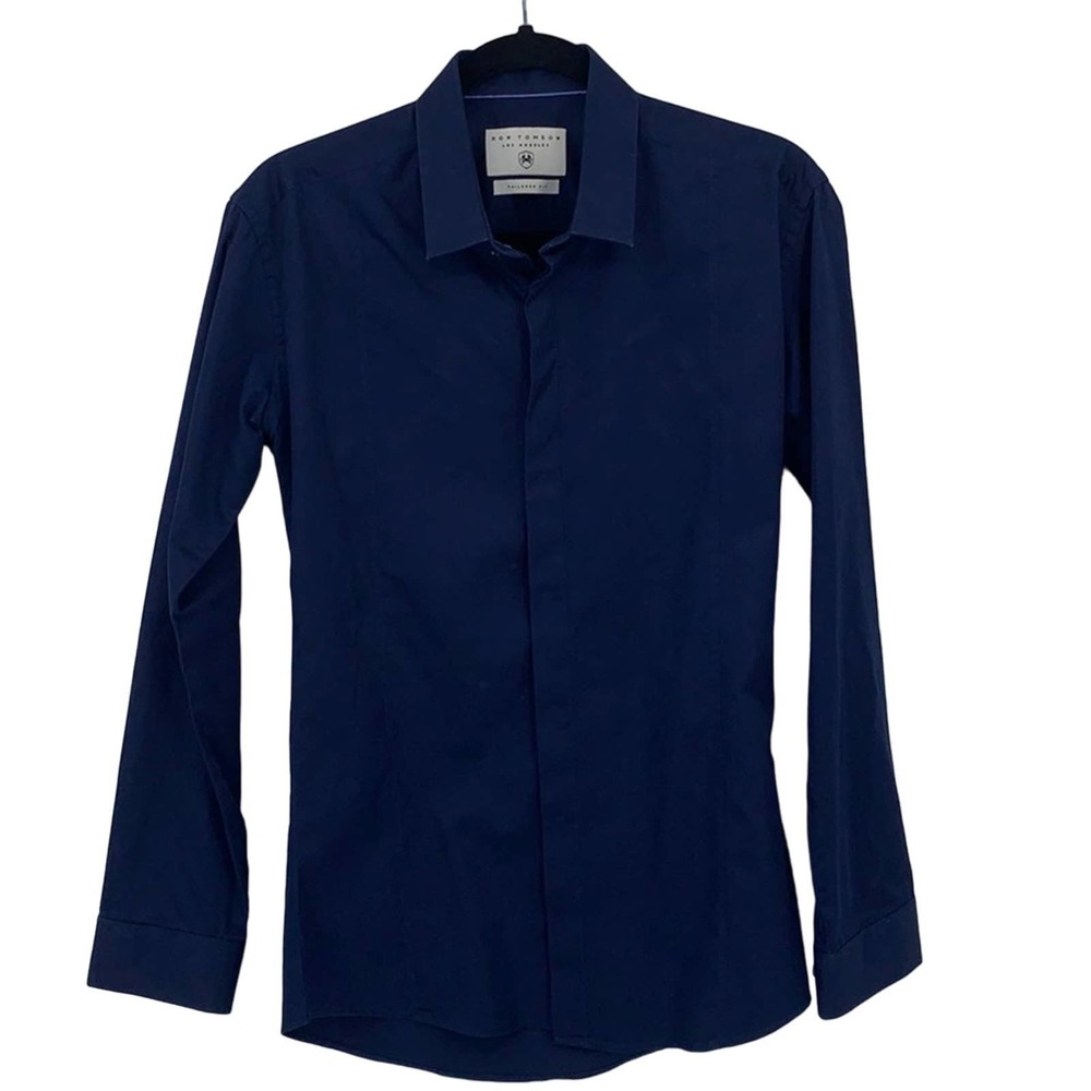 Ron Tomson Los Angeles tailored fit dress shirt Size large